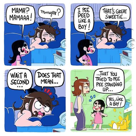 10 funny but honest comics about mother and daughter drawings