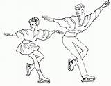 Skating Schlittschuhlaufen Eiskunstlauf Ausmalbild Pairs Coloringhome Letzte sketch template