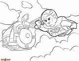 Lego Superman Coloring Pages Print sketch template