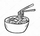 Ramen Noodles Clipart Drawing Doodle Outline Noodle Vector Spaghetti Style Cliparts Clip Soup Food Rimen Bowl Line Illustration Getdrawings Icon sketch template