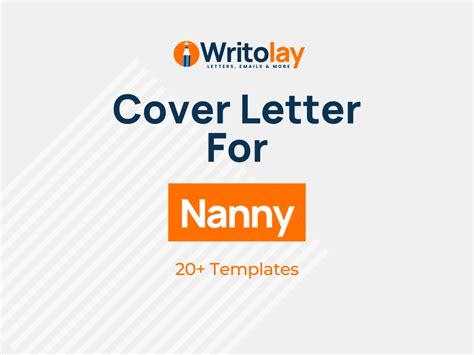 nanny cover letter sample  types templates writolaycom