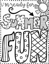 End Year Coloring Pages School Getdrawings Summer sketch template