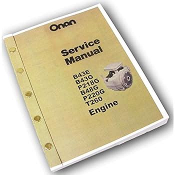 amazoncom onan  bg pg bg pg  engine service repair shop overhaul manual