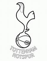 Tottenham Hotspur Klub Mewarnai Bola Putih Sepak sketch template
