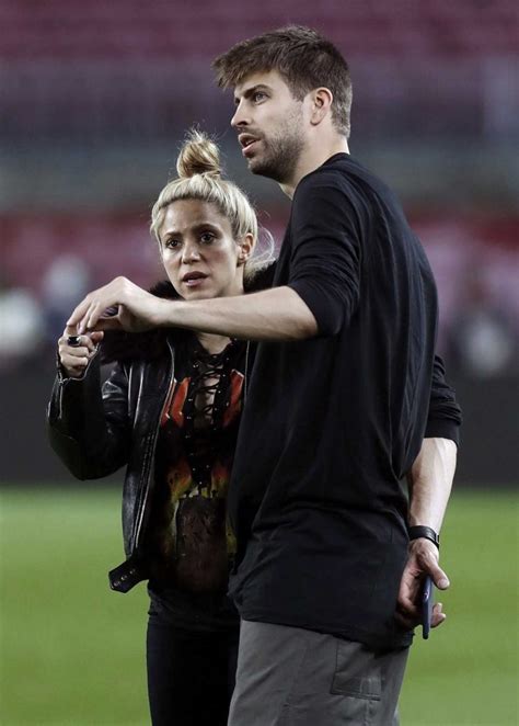 Shakira Was Spotted With Her Husband Gerard Pique At Camp Nou Stadium