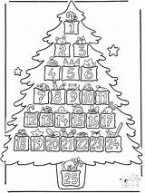 Advent Calender Christmas Craft Coloring Pages Advertisement sketch template