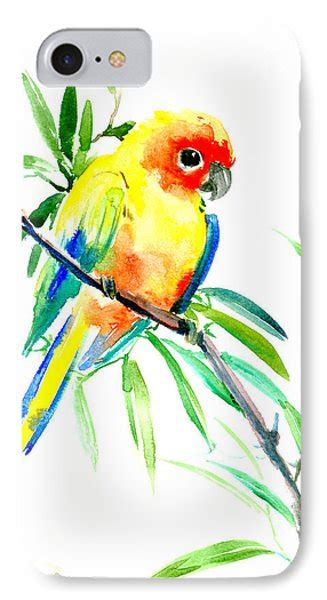 Sun Parakeet Painting By Suren Nersisyan