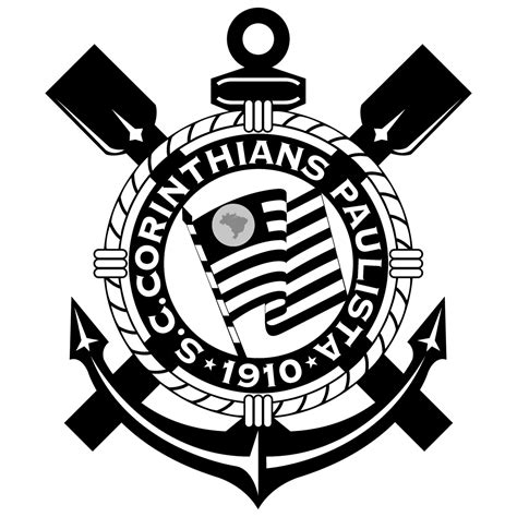 corinthians logo black  white brands logos