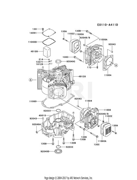 kawasaki fhv   stroke engine fhv parts diagram  cylindercrankcase