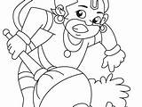 Coloring Hanuman Pages Getcolorings Getdrawings sketch template