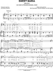 bert kaempfert sweet maria milica sheet music in d minor download
