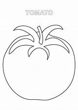 Tomato Coloring Pages Kids Preschool Worksheets Vegetable Colouring Worksheet Tomate Vegetables Color Para Molde Fruits Drawing Plant Cliparts Bestcoloringpages Printable sketch template