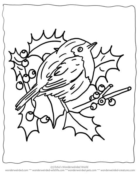 coloring pages christmas bird images printable christmas