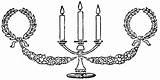 Candelabra Drawing Template Christmas Paintingvalley sketch template