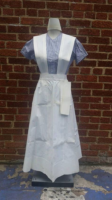 Vintage 1940 S Nurse Uniform Pinafore Candy Striper