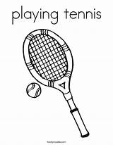 Coloring Tennis Playing Ball Play Ace Login Pages Twistynoodle Built California Usa Favorites Add Racket Noodle Let sketch template