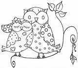 Coloring Owl Pages Rocks Pretty sketch template