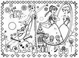 Frozen Fever Coloring Pages Elsa Printable Anna Via sketch template