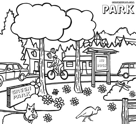 park coloring page   park coloring page png images