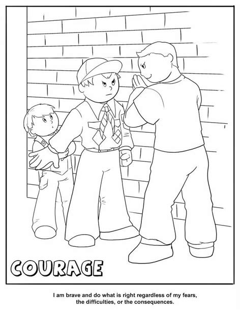 courage   kind printable coloring page  printable
