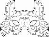 Colorare Carnevale Maschere Maschera Ritagliare Naso Disegno Ornamenti Semplice Arlecchino sketch template