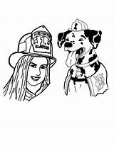 Coloring Dog Fire Firefighter Pages Dalmatian Dayna Sparkles Safety Comments Color sketch template