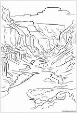 Canyon Grand Coloring Pages Printable Color Crafts Kids Drawing Mountains Supercoloring Drawings Canyons Adult Cartoons Painting Bible Printables Animals Save sketch template