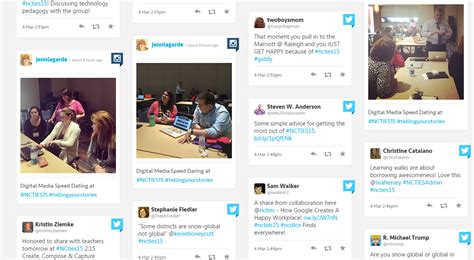 technology  teachers tagboard follow hashtags  multiple networks   place