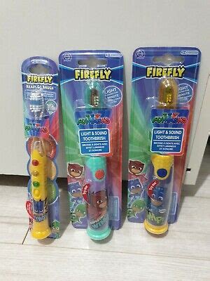 firefly pj masks battery powered toothbrush soft kids age    ready