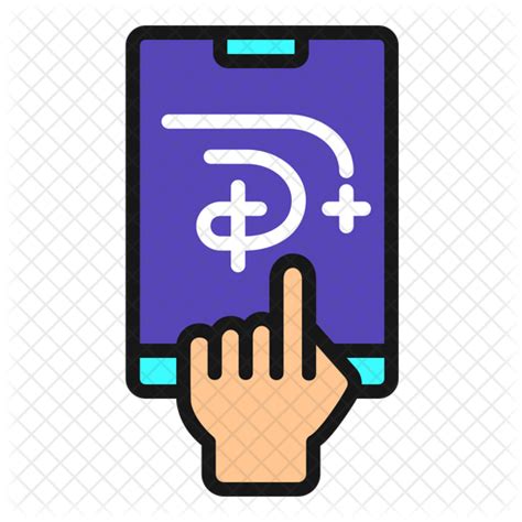disney  app icon   colored outline style