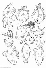 Fish Coloring Pages Printable Aquarium Colouring Cute Print Kids Printables Educative Getdrawings sketch template