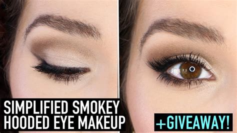 smokey eye makeup for hooded eyes tutorial