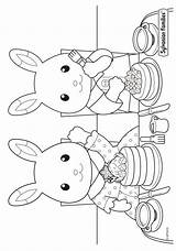Coloring Pages Calico Critters Families Sylvanian Cat Kids Fun Colouring Familys Family Printable Cupcakes Cooking Kleurplaten Shopkins Cool Pete Snowman sketch template