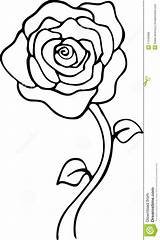 Rose Clipart Roses Clip Stem Clipartmag Vector Schwarz Stock Weiß Royalty Cliparts Line Clipground Preview sketch template