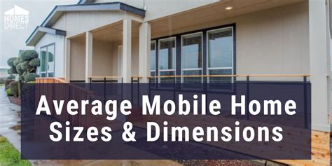 average mobile home sizes dimensions  homes direct