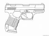 Coloring4free Pistola Pistolet Raskrasil sketch template