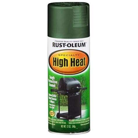 shop rust oleum specialty high heat high heat green rust resistant enamel spray paint actual