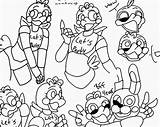 Chica Toy Drawing Getdrawings Nights Five sketch template