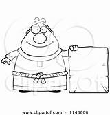 Monk Tablet Chubby Cartoon Clipart Coloring Thoman Cory Buddhist Outlined Vector Pleasant 2021 sketch template