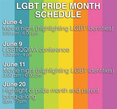 pride month activities planned for june by de anza lgbt