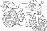 Coloring Pages Bike Motor Motorbike Popular Bikes sketch template