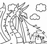 Coloring Pusheen Dragon Pages Vs Printable sketch template