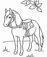 Caballos Horse sketch template