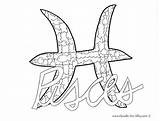 Pisces Zodiac Coloring Pages Signs Color Mediafire Choose Board sketch template