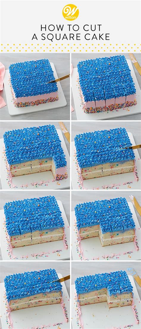 cut  square cake wiltons baking blog homemade cake