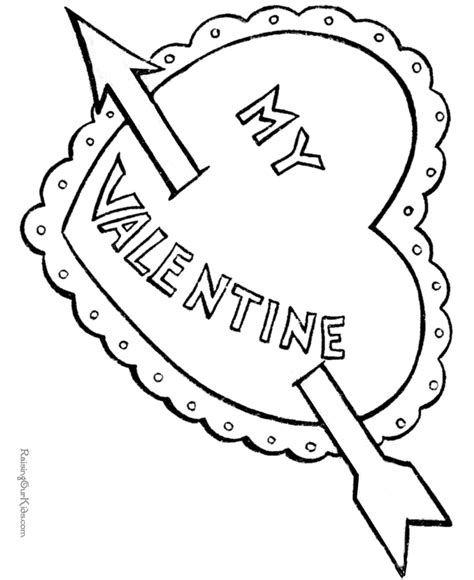 printable valentine coloring pages  hearts