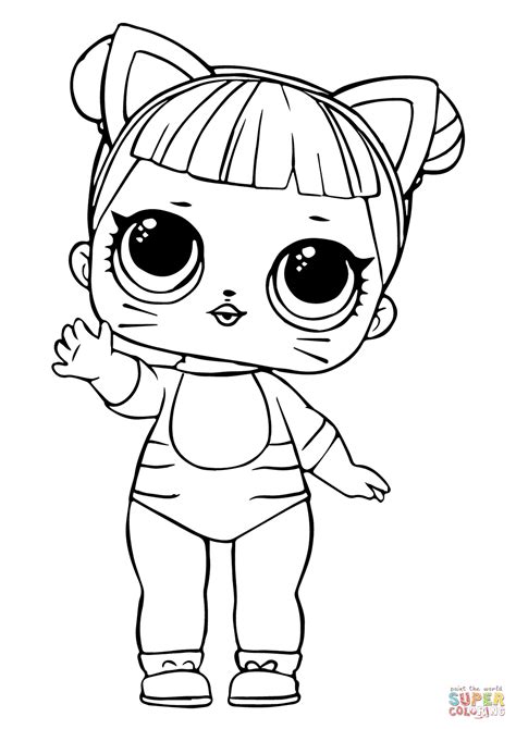 printable lol surprise dolls coloring pages sketch coloring page