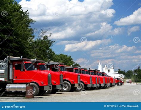 truck fleet royalty  stock photo image