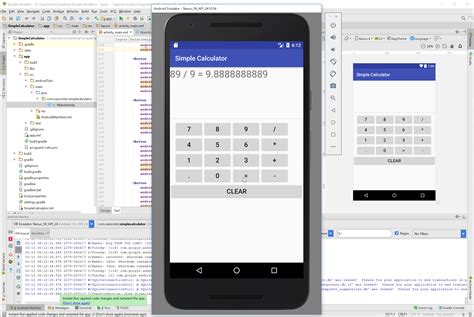 android simple calculator  source code projects  tutorials