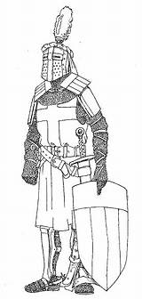 Crusader Templar Coloring sketch template
